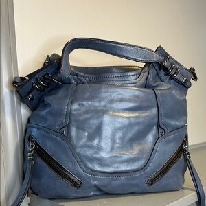 Oryany Blue Leather Handbag excellent condition